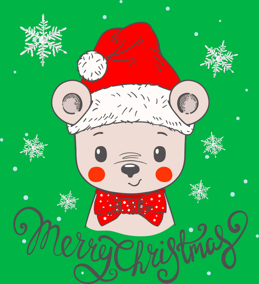 Merry Christmas Bear 01 - DTF Transfer